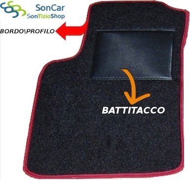 Decori........17 Tappetini su misura ALFA ROMEO BRERA Tappeti AUTO in velluto